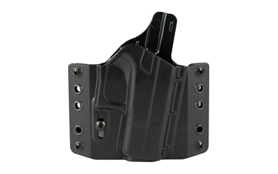 Bravo Concealment, BCA, OWB Concealment Holster, 1.5" Belt Loops, Fits Glock 42, Matte Finish, Black, Polymer Construction, Right Hand