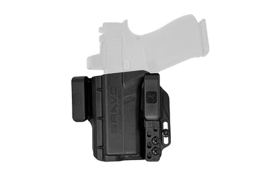 Bravo Concealment, Torsion, Inside Waistband Holster, Waistband Clips, Fits Glock 43/43X/43X MOS, Matte Finish, Black, Polymer Construction, Left Hand