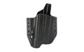 Bravo Concealment, BCA Light Bearing, OWB Concealment Holster, 1.5" Belt Loops, Fits Glock 19/19X/23/32/45 w/SureFire X300, Right Hand, Black, Polymer, Does not fit Glock Gen 5 40SW