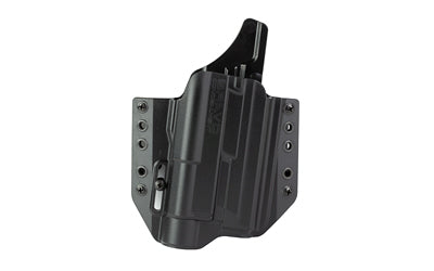 Bravo Concealment, BCA Light Bearing, OWB Concealment Holster, 1.5" Belt Loops, Fits S&W M&P 9/40 Full Size w/Streamlight TLR-1, Right Hand, Black, Polymer