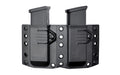 Bravo Concealment, Magazine Pouch, Double, 1.5" Belt Loops, Size Small, Fits Glock 43 and M&P Shield Magazines, Ambidextrous, Polymer, Black