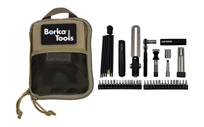 Borka, Standard Configuration with 3 Piece Extension Bit Set and Emergency Cleaning Rod Set, Adjustable Torque Driver Tool Kit, Silver, Includes Pouch