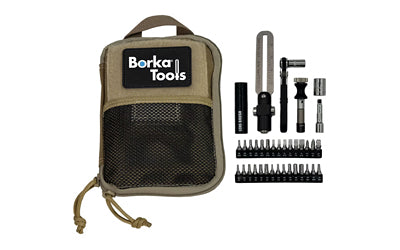 Borka, Standard Configuration, Adjustable Torque Driver Tool Kit, Silver, Includes Pouch