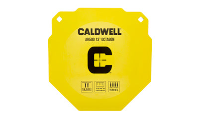 Caldwell, AR500, 13" Octagon, Steel Target, Yellow
