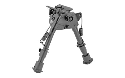 Caldwell, XLA Pivot Bipod, Attaches to Sling Swivel Stud, Aluminum, 6"-9", Black