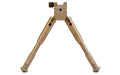 Caldwell, Prone Bipod, Attaches to Picatinny Rail, Aluminum, Fits AR Rifles, Desert Tan