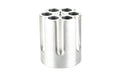 Caliber Gourmet, Revolver Cylinder Pen Holder, Aluminum, Silver