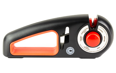 Caliber Gourmet, Adjustable Knife Sharpener, Black and Red