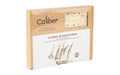 Caliber Gourmet, Wood Knife Puzzles, 6 Pack, Brown