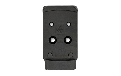 Calculated Kinetics, DOGTAG Optic Plate, For Full Size Holosun EPS, Fits CZ P10 and Shadow 2 Compact, Anodized Finish, Black