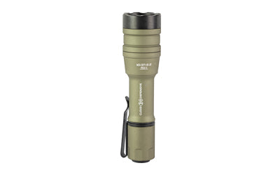 Cloud Defensive, MCH Duty, High-Output Handheld Light, 1,800 Lumens, 50,000 Candela, Tool Steel Bezel Ring, 5 Mode Programmable Output, 3 ND Protectors, Accepts 18650 and CR123A Batteries, Flat Dark Earth
