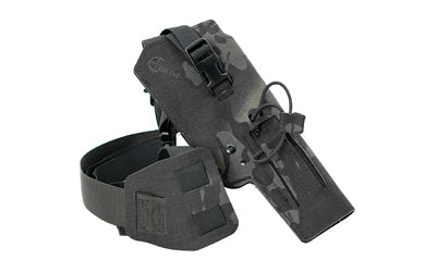 Cole-TAC, Varmint Wrangler, Chest Holster, Fits Most 22LR Suppressor Host (Ruger MK Series/M&P22/Buckmark/TX22) with Suppressors Attached and Weapon Mounted Light, MultiCam Black
