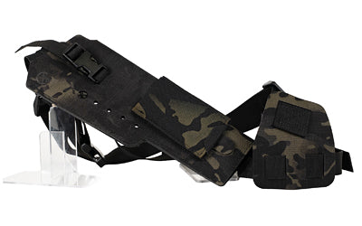 Cole-TAC, Varmint Wrangler XL, Chest Holster, Fits Most Full Size Pistols with Suppressors Attached and Weapon Mounted Light, MultiCam Black