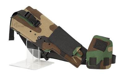 Cole-TAC, Varmint Wrangler XL, Chest Holster, Fits Most Full Size Pistols with Suppressors Attached and Weapon Mounted Light, M81 Camo