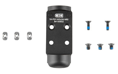 C&H Precision, V4, Optic Mounting Plate, For Prodigy to Holosun 407K/507K, Matte Finish, Black