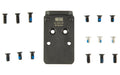 C&H Precision, V2, Optic Mounting Plate, Fits Glock MOS, Trijicon RMR/SRO/RCR, Holosun 407C/507C/507Comp/508T & C&H EDC-XL/Comp, Matte Finish, Black