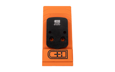 C&H Precision, V4, Optic Mounting Plate, Fits Glock 43x/48 MOS to Trijicon RMR/SRO, Holosun 507C/407C/508T/507 Comp, C&H EDC-XL/COMP, Anodized Finish, Black, Includes Mounting Hardware