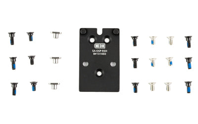 C&H Precision, XD OSP, Optic Mounting Plate, Fits Springfield Armory XDM to RMR/407C/507C, Anodized Finish, Black