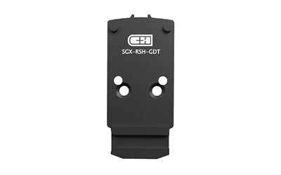 C&H Precision, Optic Mounting Plate, Glock Dovetail, Fits Optic Ready Sig Sauer P320 Legion, Trijicon RMR/SRO, Holosun 407C/507C/507Comp/508T & C&H EDC-XL/Comp, Anodized Finish, Black