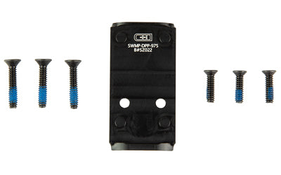 C&H Precision, Optic Mounting Plate, Fits Smith & Wesson M2.0 C.O.R.E., Leupold Delta Point Pro & EOTech EFLX, Anodized Finish, Black