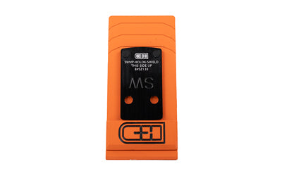 C&H Precision, V4, Optic Mounting Plate, For M&P Shield 2.0 to Holosun 407/507K, Anodized Finish, Black, Includes Mounting Hardware