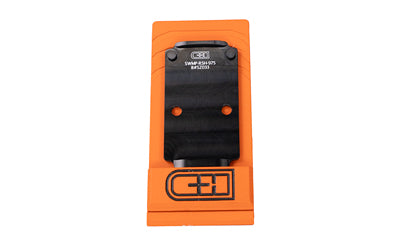 C&H Precision, V4, Optic Mounting Plate, For S&W 2.0 Core to Trijicon RMR/SRO, Holosun 407C/507C/508C/508T, C&H EDC-XL/COMP, Anodized Finish, Black, Includes Mounting Hardware