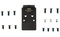 C&H Precision, Optic Mounting Plate, Fits Walther PDP 2.0, Trijicon RMR/SRO/RCR, Holosun 407C/507C/507Comp/508T & C&H EDC-XL/Comp, Matte Finish, Black