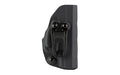 Crucial Concealment, Covert IWB, Inside Waistband Holster, Ambidextrous, Kydex, Black, Fits Ruger LCP/LCP II