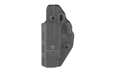 Crucial Concealment, Covert IWB, Inside Waistband Holster, Ambidextrous, Kydex, Black, Fits Glock 48