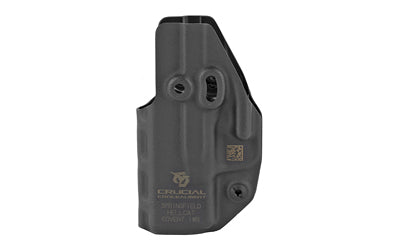 Crucial Concealment, Covert IWB, Inside Waistband Holster, Ambidextrous, Kydex, Black, Fits Springfield Hellcat