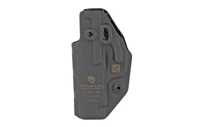 Crucial Concealment, Covert IWB, Inside Waistband Holster, Ambidextrous, Kydex, Black, Fits Sig Sauer P365XL