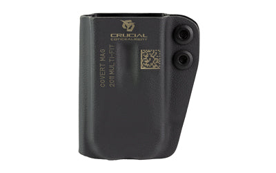 Crucial Concealment, Covert Mag Pouch, Inside Waistband Magazine Pouch,, Ambidextrous, Fits 2011 Magazines and Similar, Kydex, Black