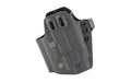 Crucial Concealment, Universal Light Holster, Inside Waistband Holster, Ambidextrous, Kydex, Matte Finish, Black, Universal Fit for Streamlight TLR-7 A/X/HL-X