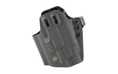 Crucial Concealment, Universal Light Holster, Inside Waistband Holster, Ambidextrous, Kydex, Matte Finish, Black, Universal Fit for Streamlight TLR-7 A/X/HL-X