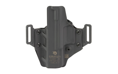 Crucial Concealment, Covert OWB, Holster, Right Hand, Kydex, Black, Fits Springfield Echelon 4.0C