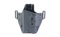 Crucial Concealment, Universal Light Holster, Outside Waistband, Right Hand, Kydex, Matte Finish, Black, Universal Fit for Streamlight TLR-1/HL