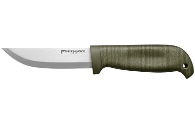 Cold Steel, Finn Hawk, Fixed Blade Knife, 4", Clip Point, German 4116 Stainless, Polypropylene/Rubber Frame, Plain Edge, Includes Secure-Ex Sheath