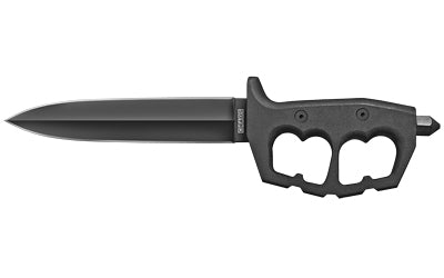 Cold Steel, Chaos Double Edge, Fixed Blade Knife, 7.5" Blade, Plain Edge, SK-5 High Carbon Steel, Includes Secure-Ex Sheath