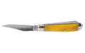 Cold Steel, Mini Trapper, Folding Knife, 2 Blade, 2.6" Clip Point Blade, 2.7" Spey Blade, 6.20" Overall Length, 8Cr13MoV Blade Steel, Plain Edge, Satin Finish, Silver, Yellow Bone Handle, Slip Joint