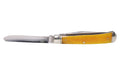 Cold Steel, Trapper, Folding Knife, 2 Blade, 3.3" Clip Point Blade, 3.3" Spey Blade, 7.425" Overall Length, 8Cr13MoV Blade Steel, Plain Edge, Satin Finish, Silver, Yellow Bone, Slip Joint