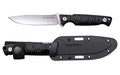 Cold Steel, Razor Tek, Fixed Blade Knife, 4" Clip Point, Black GFN Handle, 4116 Stainless Steel, Satin Silver Blade, Includes Secure-Ex Sheath