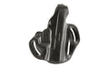 DeSantis Gunhide, Thumb Break Scabbard Belt Holster, Fits Glock 19/19X/23/32/36/45, Right Hand, Black Leather
