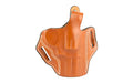 DeSantis Gunhide, 001, Thumb Break Scabbard, Belt Holster, 2 Belt Slots, No Tension Screw, Fits 3" S&W N Frame 24, 624, 629, Right Hand, Tan Leather