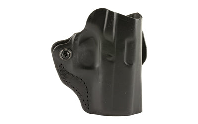 DeSantis Gunhide, Mini Scabbard Belt Holster, Fits Glock 43/43X, Right Hand, Black Leather
