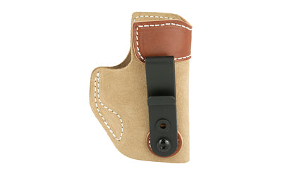 DeSantis Gunhide, Sof-Tuck Inside The Pant Holster, Fits S&W Shield (9mm, 40S&W, and 45ACP), Springfield Hellcat, Mossberg MC1-SC and Naroh Arms N1, Right Hand, Tan Leather