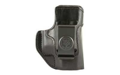 DeSantis Gunhide, Inside Heat Inside the Pant, Fits Glock 43/43X, Right Hand, Black Leather