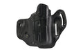DeSantis Gunhide, Vengeance Scabbard, #201, Light Bearing OWB Holster, Leather, Right Hand, Black, Fits Glock 19/23/32/45/19X/19 GEN 5 with Streamlight TLR-7A