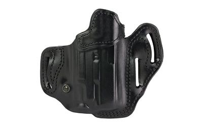 DeSantis Gunhide, Vengeance Scabbard, #201, Light Bearing OWB Holster, Leather, Right Hand, Black, Fits Glock 19/23/32/45/19X/19 GEN 5 with Streamlight TLR-7A