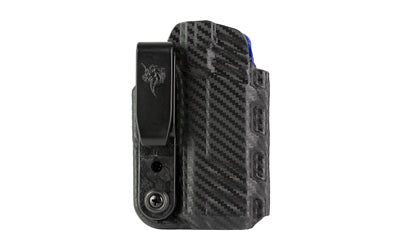 DeSantis Gunhide, Slim-Tuk, Inside Waistband Holster, Fits Glock 43X MOS, Ambidextrous, Carbon Fiber Exterior Finish, Blue Kydex Interior