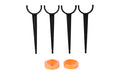 Daisy, Shatterblast Targets w/Holders, Includes 8-2" Orange Clay Targets and 4 Target Stands
